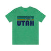 Utah T-Shirt - Retro Mountain Bike Adult Unisex Utah T Shirt