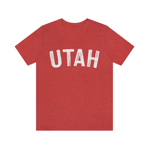 Utah T-Shirt - Paint Text Unisex Utah Shirt
