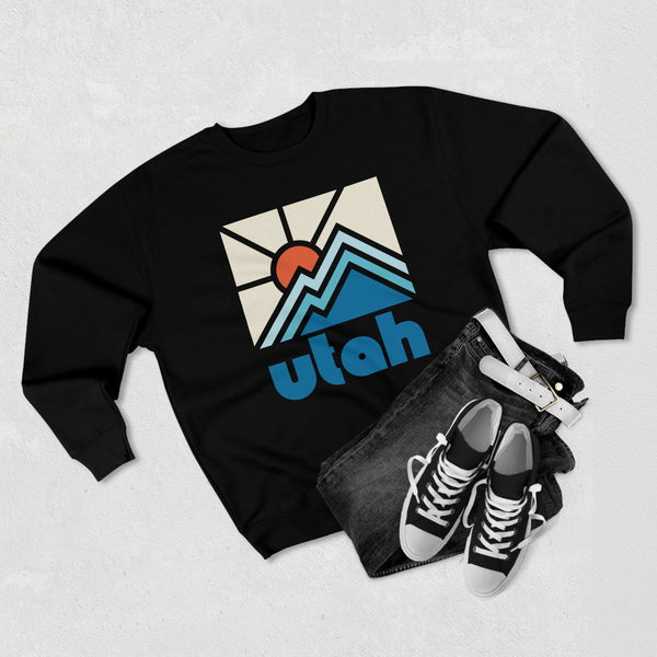 Premium Utah Crewneck Sweatshirt - Retro Unisex Sweatshirt