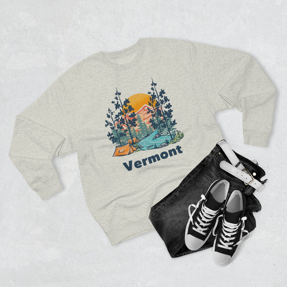 Premium Vermont Sweatshirt - Unisex Premium Crewneck Vermont Sweatshirt