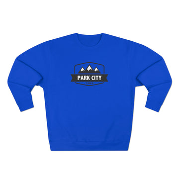 Buy royal-blue Premium Park City, Utah Crewneck Sweatshirt - Retro Unisex Sweatshirt