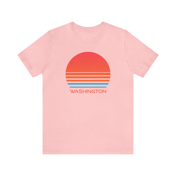 Buy pink Washington T-Shirt - Retro 80s Unisex Washington Shirt