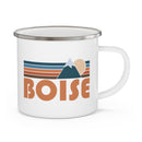 Boise, Idaho Camp Mug - Retro Mountain Enamel Campfire Boise Mug-3