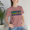 Colorado T-Shirt - Retro Mountain Bike Adult Unisex Colorado T Shirt