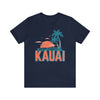 Kauai, Hawaii T-Shirt - Retro Palm Tree & Beach Unisex Kauai Shirt