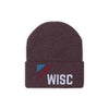 Wisconsin Beanie - Adult Embroidered Retro Wisconsin Knit Hat
