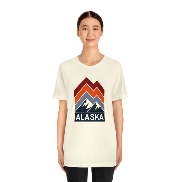 Alaska T-Shirt - Retro Mountain Unisex Alaska Shirt