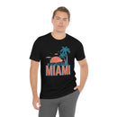 Miami, Florida T-Shirt - Retro Palm Tree & Beach Unisex Miami Shirt-22