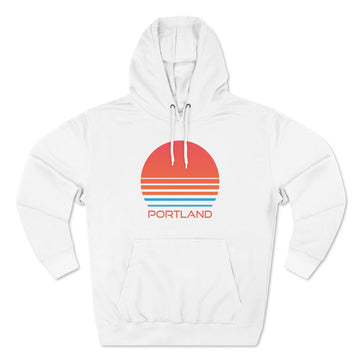 Premium Portland, Oregon Hoodie - Retro 80s Unisex Sweatshirt - 0