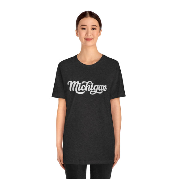 Michigan T-Shirt - Hand Lettered Unisex Michigan Shirt