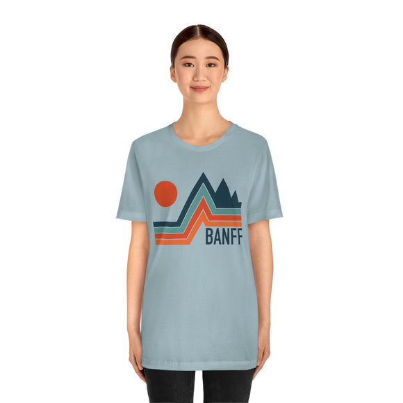 Banff, Canada T-Shirt - Retro Mountain Unisex Banff Shirt