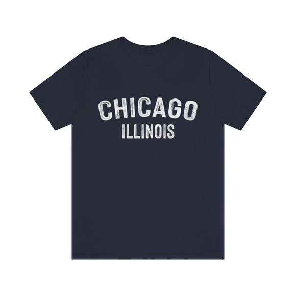 Chicago, Illinois Shirt - Paint Text Unisex Chicago T-Shirt
