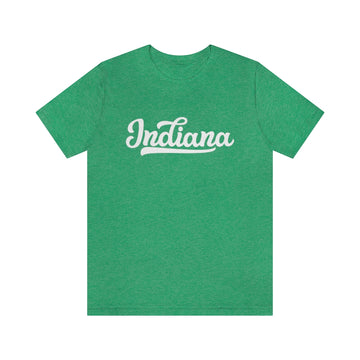 Buy heather-kelly Indiana T-Shirt - Hand Lettered Unisex Indiana Shirt