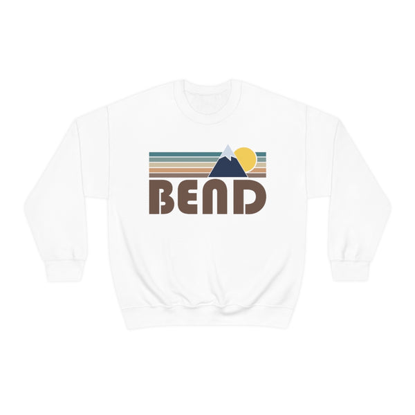 Bend, Oregon Sweatshirt - Fall Retro Mountain Unisex Crewneck Bend Sweatshirt