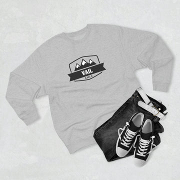 Premium Vail, Colorado Crewneck Sweatshirt - Retro Unisex Sweatshirt - 0