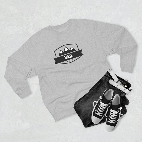 Premium Vail, Colorado Crewneck Sweatshirt - Retro Unisex Sweatshirt