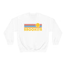 Brooklyn, New York Sweatshirt - Retro Sunrise Unisex-1
