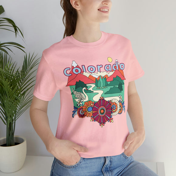 Colorado Shirt, Colorado Retro T-Shirt, Hippie Style Colorado tee, Colorado Mountain Shirt