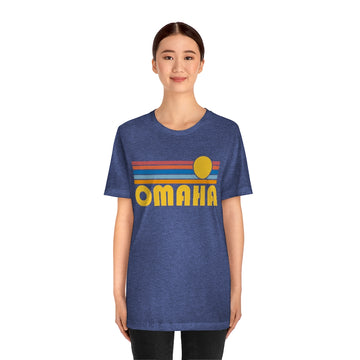 Omaha, Nebraska T-Shirt - Retro Sun Unisex Omaha T Shirt - 0