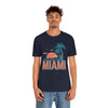 Miami, Florida T-Shirt - Retro Palm Tree & Beach Unisex Miami Shirt