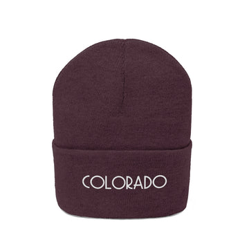 Colorado Beanie - Adult Embroidered Colorado Knit Hat - 0