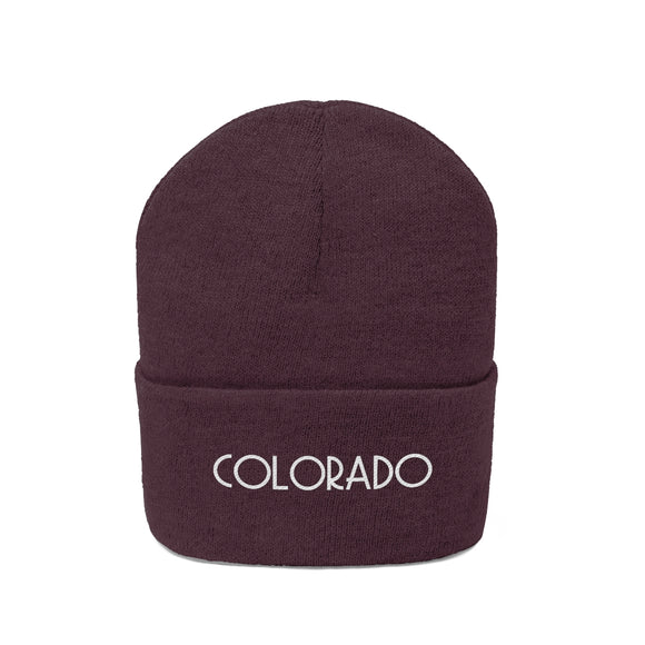 Colorado Beanie - Adult Embroidered Colorado Knit Hat