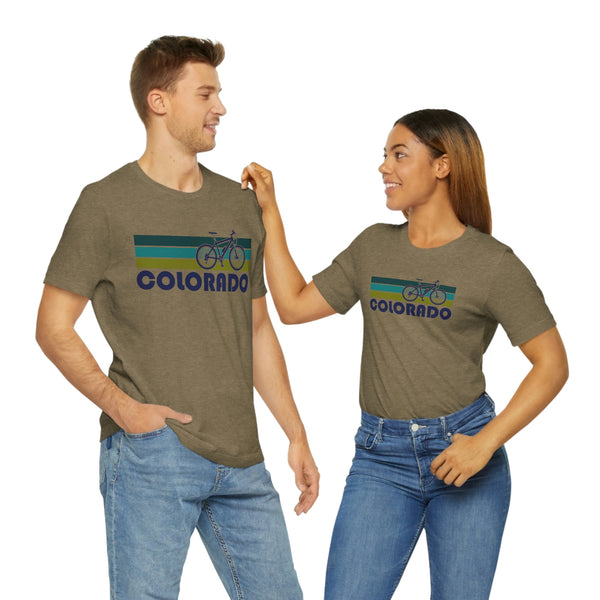 Colorado T-Shirt - Retro Mountain Bike Adult Unisex Colorado T Shirt