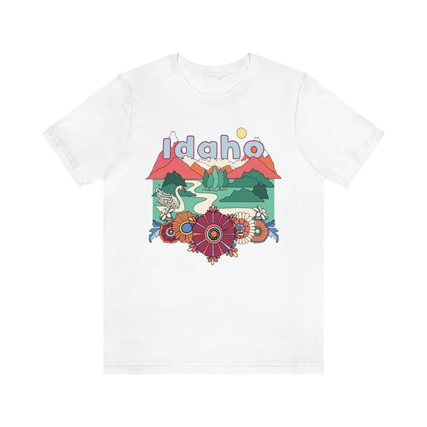 Idaho Shirt, Idaho Retro T-Shirt, Hippie Style Idaho tee, Idaho Mountain Shirt