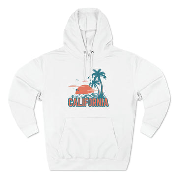 Buy white Premium California Hoodie Hoodie - Palm Tree Unisex Sweatshirt