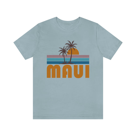 Maui, Hawaii T-Shirt - Retro Palm Tree Unisex Maui Shirt