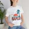 Naples, Florida T-Shirt - Retro Palm Tree & Beach Unisex Naples Shirt