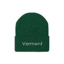 Vermont Knit Beanie - Adult Embroidered Snowflake Vermont Knit Hat-13