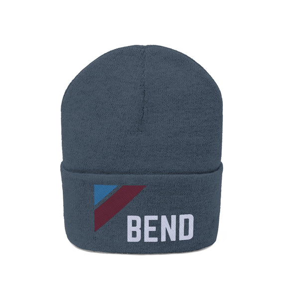 Bend, Oregon Beanie - Adult Embroidered Retro Bend Knit Hat