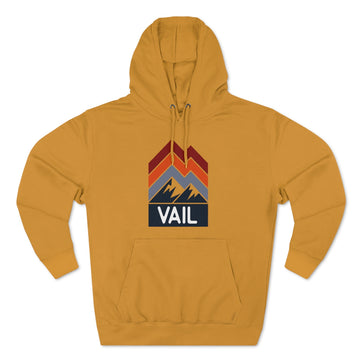 Buy mustard Premium Vail, Colorado Hoodie - Retro Unisex Sweatshirt - Retro Stripe