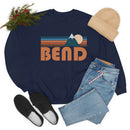 Bend, Oregon Sweatshirt - Unisex Retro Mountain Unisex-31