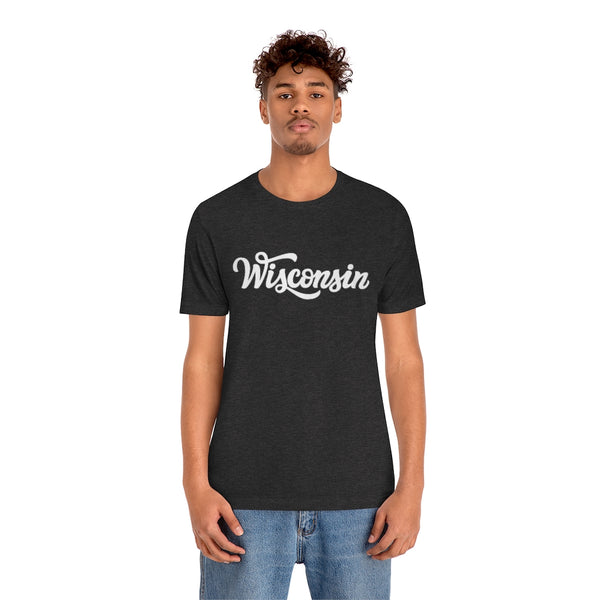 Wisconsin T-Shirt - Hand Lettered Unisex Wisconsin Shirt