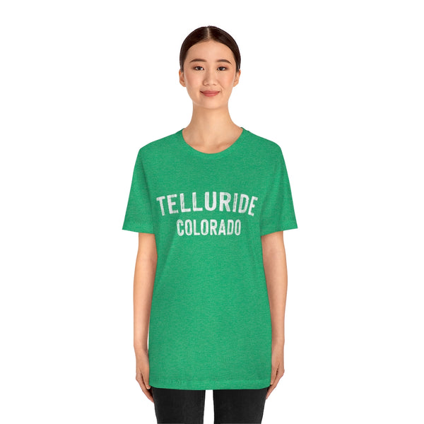Telluride, Colorado Shirt - Paint Text Unisex Telluride T-Shirt