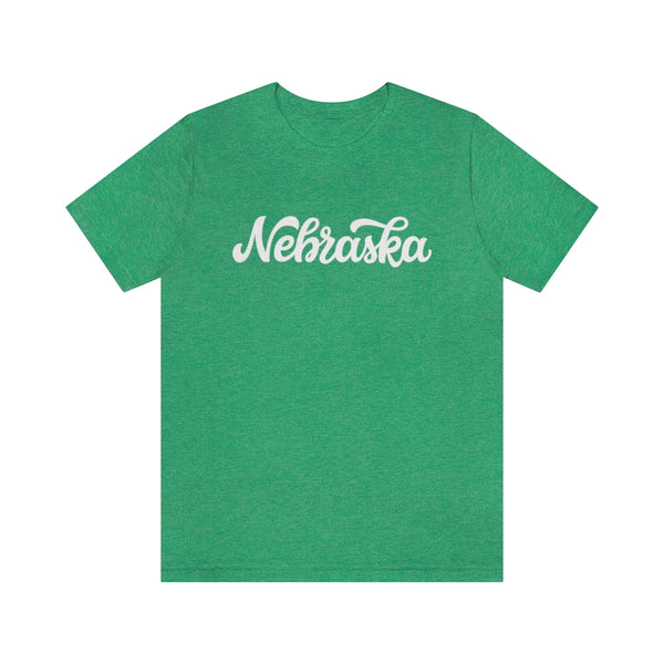 Nebraska T-Shirt - Hand Lettered Unisex Nebraska Shirt