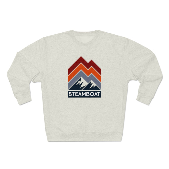 Premium Steamboat Sweatshirt - Retro Unisex Premium Crewneck Steamboat, Colorado Sweatshirt