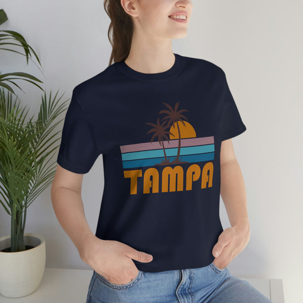 Tampa, Florida T-Shirt - Retro Palm Tree Unisex Tampa Shirt