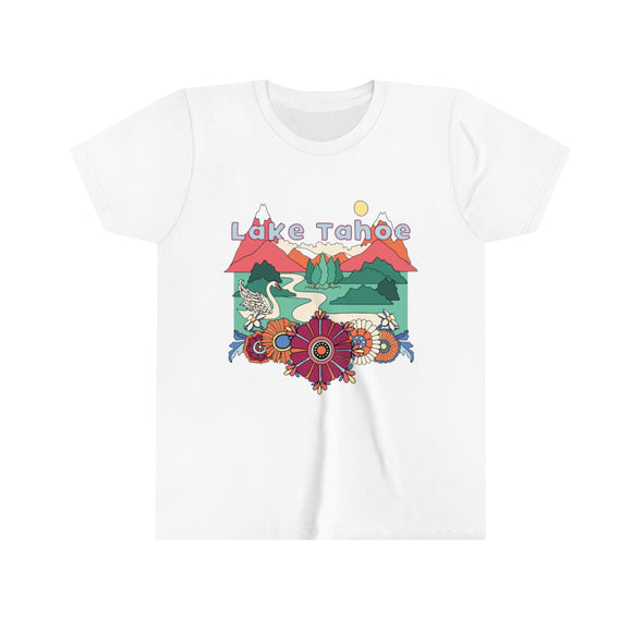 Lake Tahoe Youth T-Shirt - Boho California Kid's TShirt