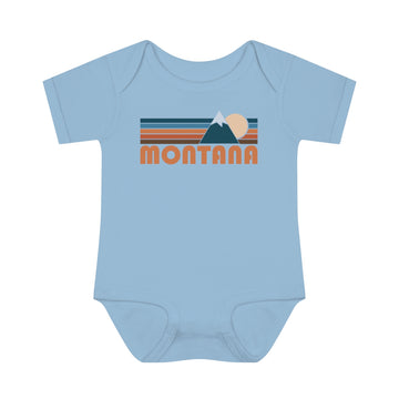 Montana Baby Bodysuit - Retro Mountain Montana Baby Bodysuit