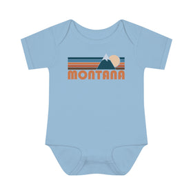 Montana Baby Bodysuit - Retro Mountain Montana Baby Bodysuit