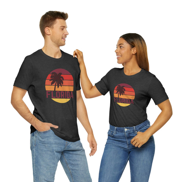 Florida T-Shirt - Retro Palm Tree Unisex Florida Shirt