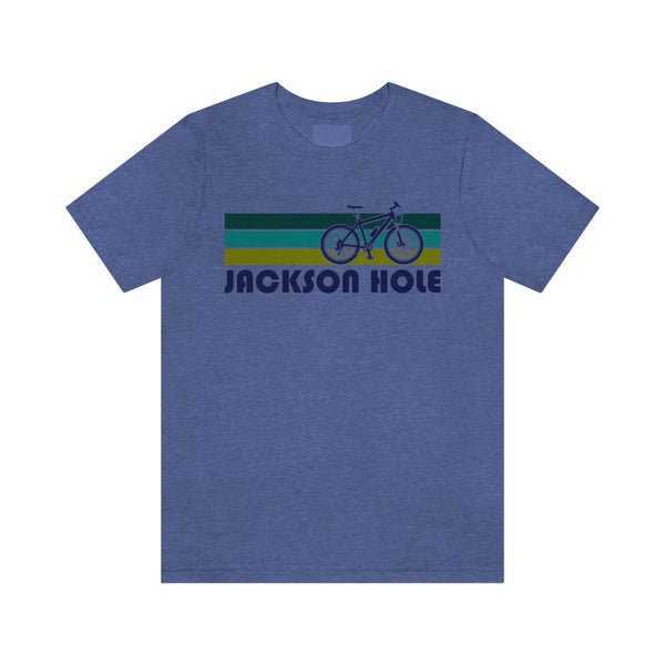 Jackson Hole T-Shirt - Retro Mountain Bike Adult Unisex Jackson Hole, Wyoming T Shirt