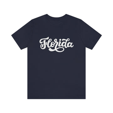 Buy navy Florida T-Shirt - Hand Lettered Unisex Florida Shirt