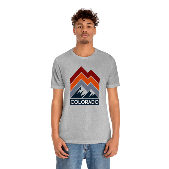 Colorado T-Shirt - Retro Mountain Line Unisex Colorado Shirt