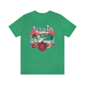 Utah T-Shirt - Retro Mountain / Hippie Style Utah Shirt