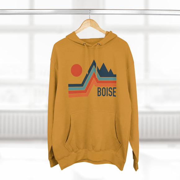 Premium Boise, Idaho Hoodie - Retro Unisex Sweatshirt