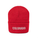 Colorado Beanie - Adult Embroidered Colorado Knit Hat-22